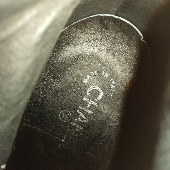 Chanel black patent boots,calf leather a - Picture 6 of 8